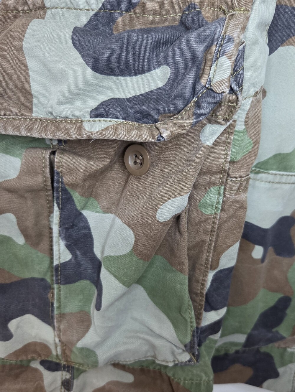 Polo By Ralph Lauren Men's Camouflage Cargo Shorts — Green/Brown/Black - Picture 7 of 15